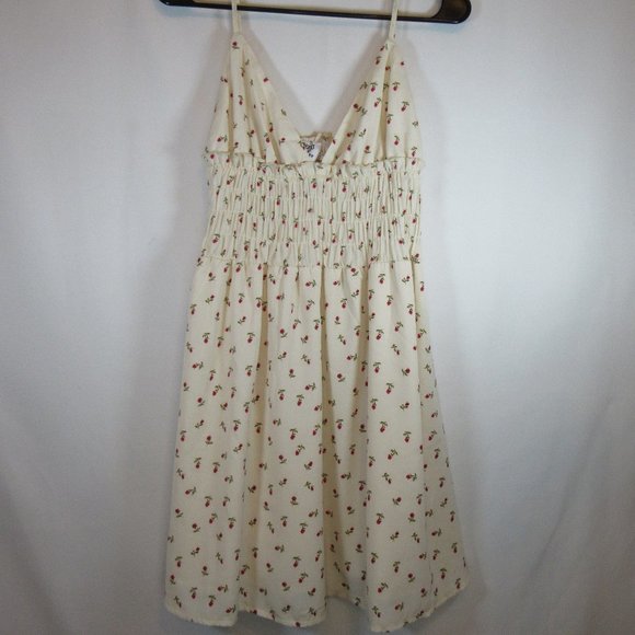 Princess Polly Dresses & Skirts - Princess Polly Ivory Roses Spaghetti Strap Mini Dress